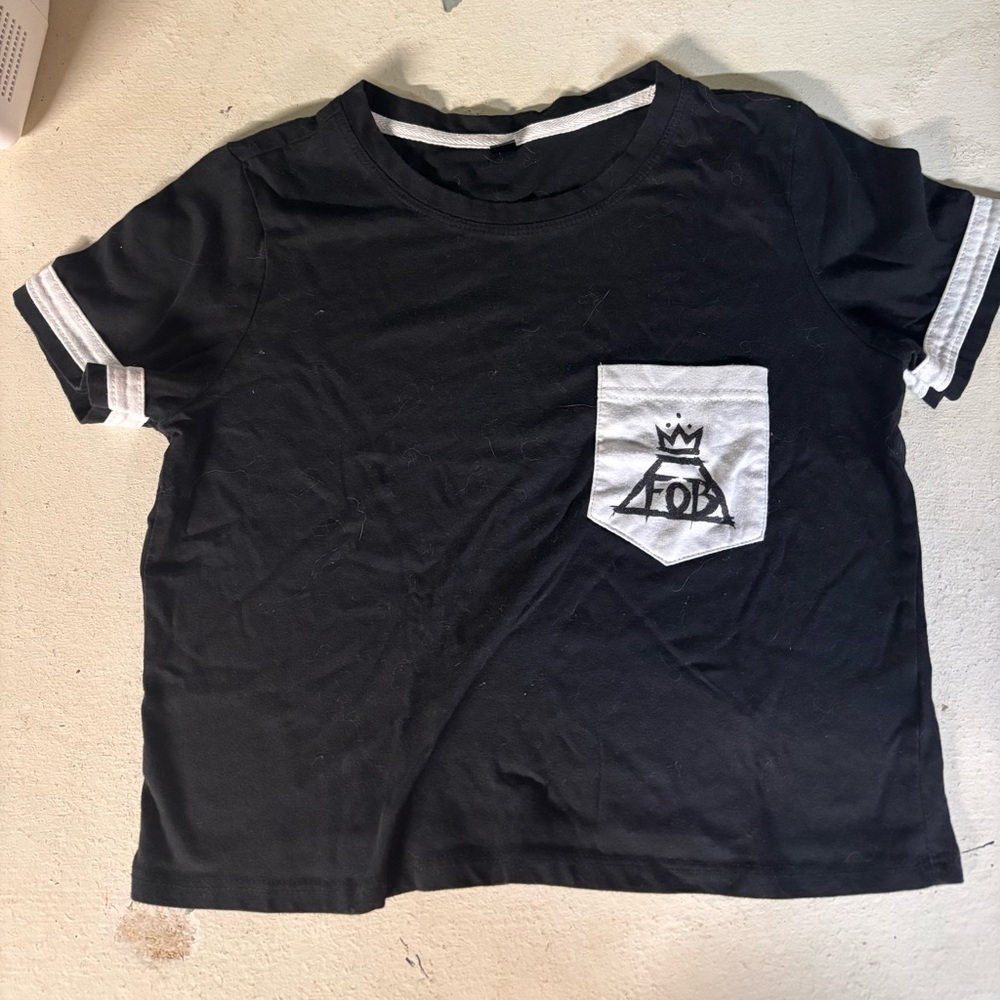 Cropped Fall Out Boy Girls Tee